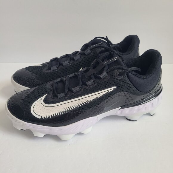NEW Nike Alpha Huarache Elite 4 Low Baseball Cleats FD6221-001 Size 13 Black main image 5